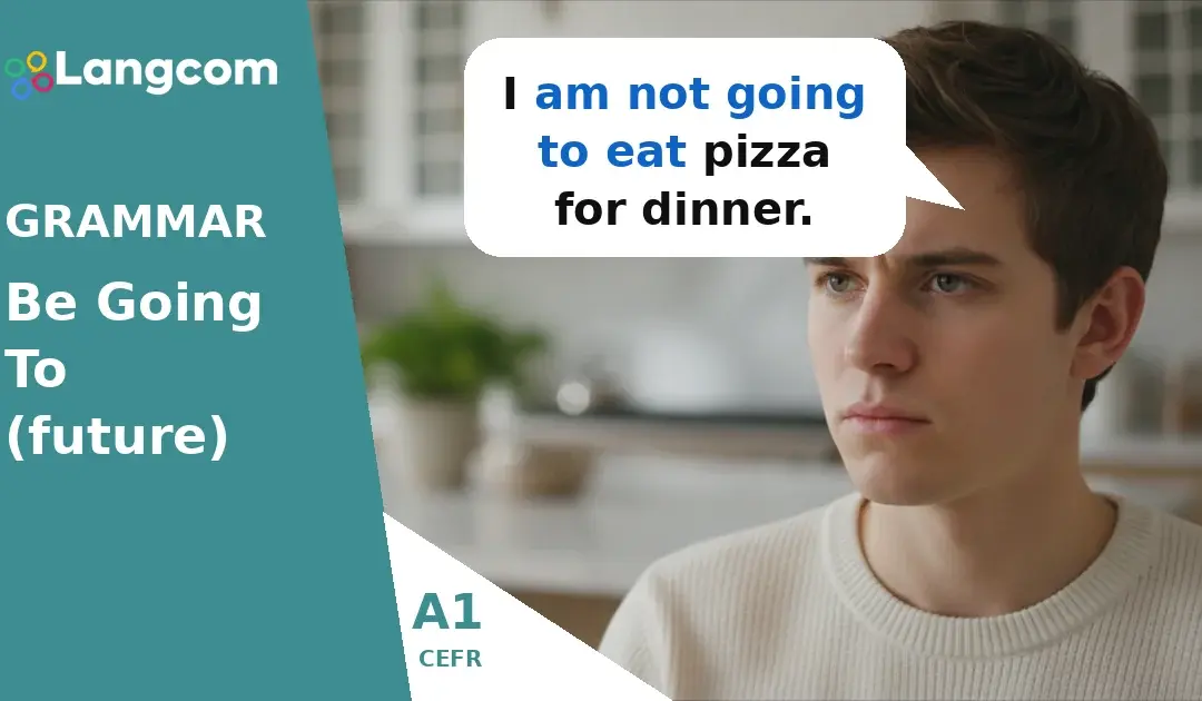 Learn A1 English: How to Form Negative Sentences with ‘Be Going To’