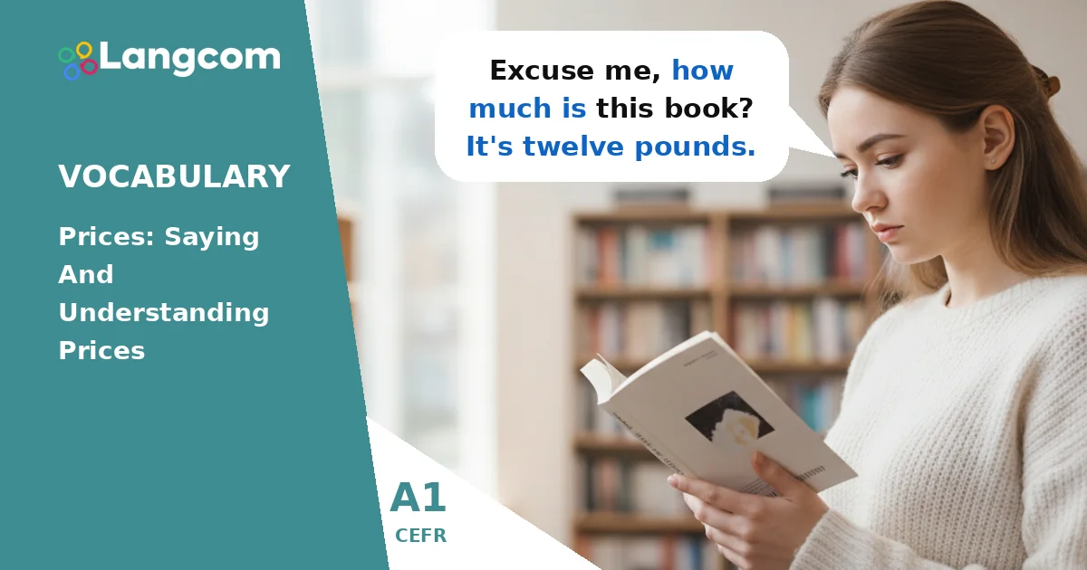 How to Say and Understand Prices in English (A1 Vocabulary) How to Say and Understand Prices in English (A1 Vocabulary) — A1 English vocabulary lesson by Langcom